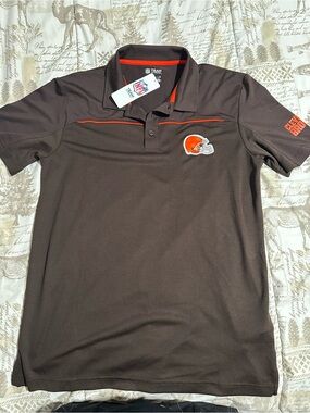 Men's NFL Cleavland Browns Short-Sleeve Polo